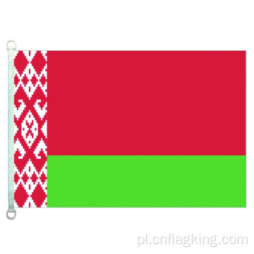 Flaga narodowa Białorusi Baner Białorusi Flagi Białorusi
